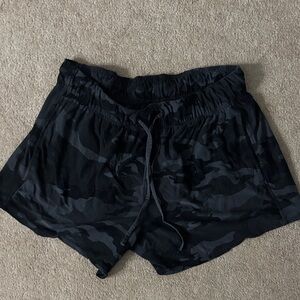 Athletic Works Black Camouflage Women's Athletic Shorts